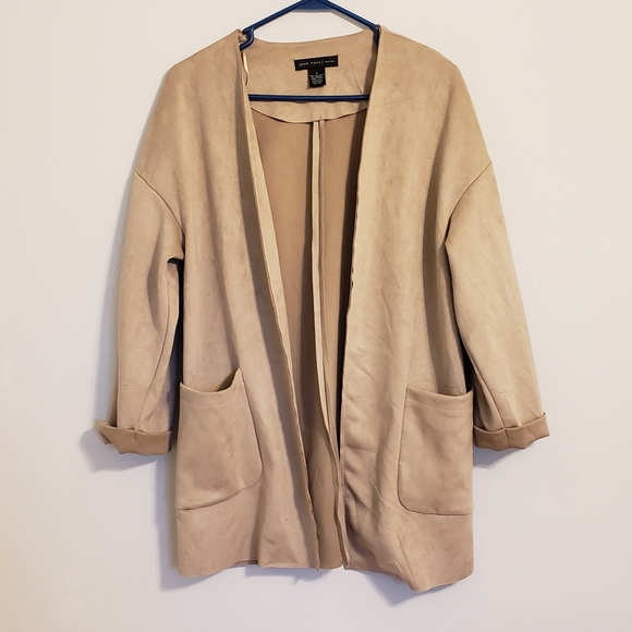 Joan Vass Suede Cardigan - Picture 1 of 4